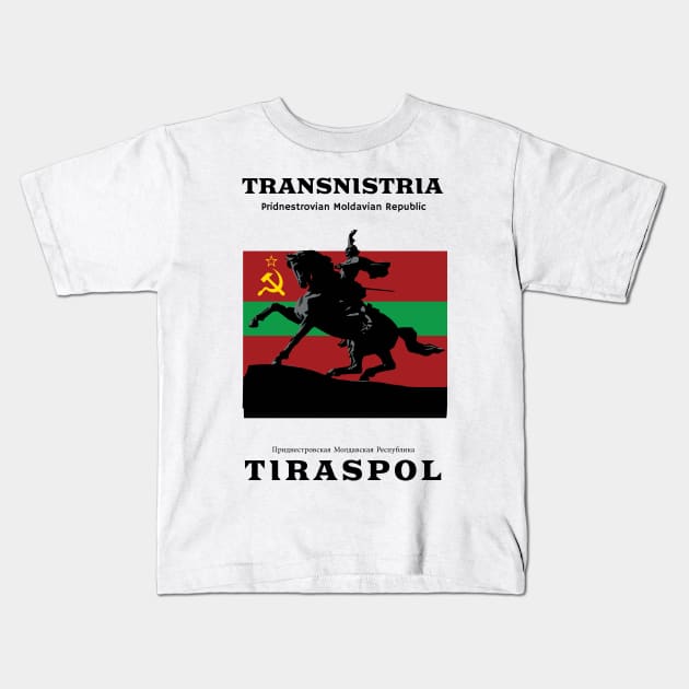 make a journey to Transnistria Kids T-Shirt by KewaleeTee